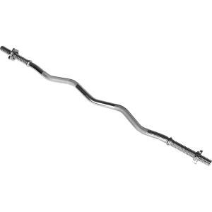 Curl Bar with Spinlock Collars