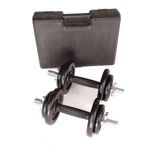 20kg Black Dumbbell Set