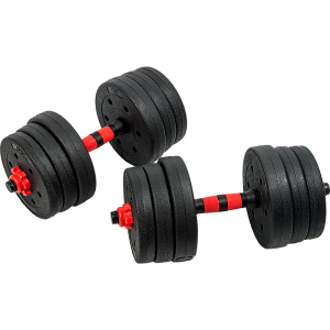 20kg Adjustable Rubber Barbell And Dumbbell Set
